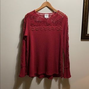 Beautiful Red Lightweight Sweater